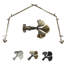 Ensemble de tringle à rideaux simple et quincaillerie Dayana-961334221-1011674257