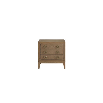 Table de chevet 3 tiroirs avec finition USB au lait