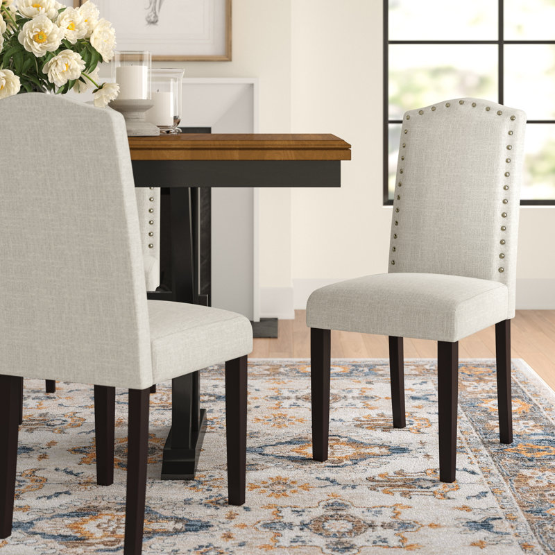 Kallas 19.5'' H Upholstered Dining Chair, Corn Husk