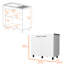 2 Utility Sink And Cabinet In Elegant White With Build Practical Kitchen Solution Construction Convenient Access-121599785