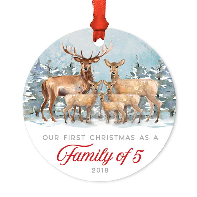 Le premier noël est un ornement de famille de 5 2018 boule de noël, Oui