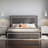 Deovion LED Upholstered 4-Drawer Platform Bed-577989014-585992397