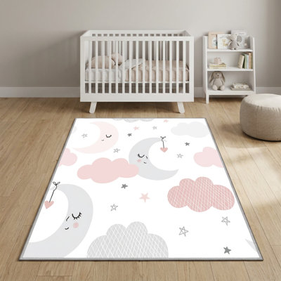 Tapis rose et gris Celeste Sweet Dreams