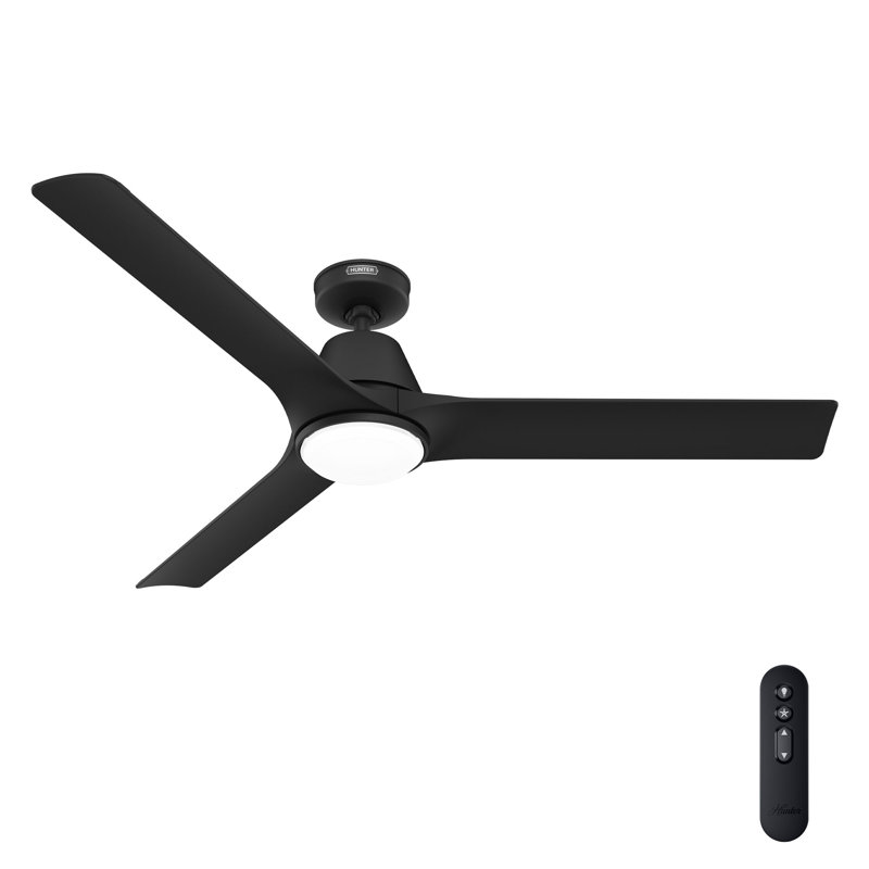 Hunter 60 inch Aeronaut Wi-Fi ENERGY STAR® Damp Rated Ceiling Fan with LED Light Kit and Handheld Remote