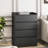Black Living Room Sideboard Storage - 4 Drawer Cabinet, 25.27*15.73*38.56 Inches