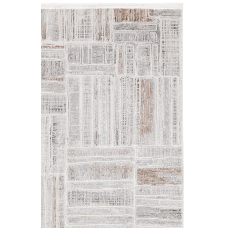 Diamond 154 Area Rug In Grey / Light Grey, Rectangle 5'3" x 7'6"