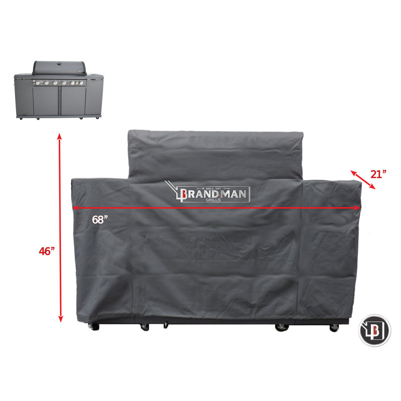 Brand-Man Grills 67'' W x 23'' D Grill Cover