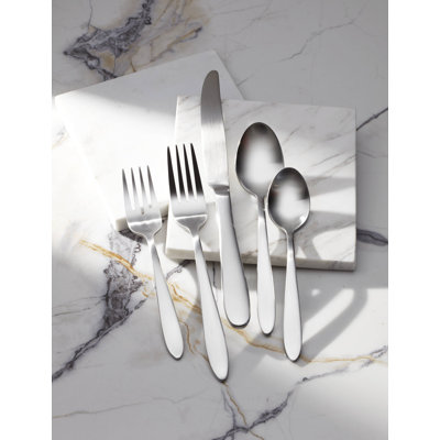 Mooncrest Satin 20 Piece Everyday Flatware Set