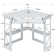 Corner Metal Base Computer Desk