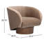 Dalli 85.09Cm Wide Velvet Swivel Barrel Chair-1957842517-1957842518