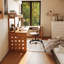 Bureau en bois massif en L Burlywood-924099466-924099471