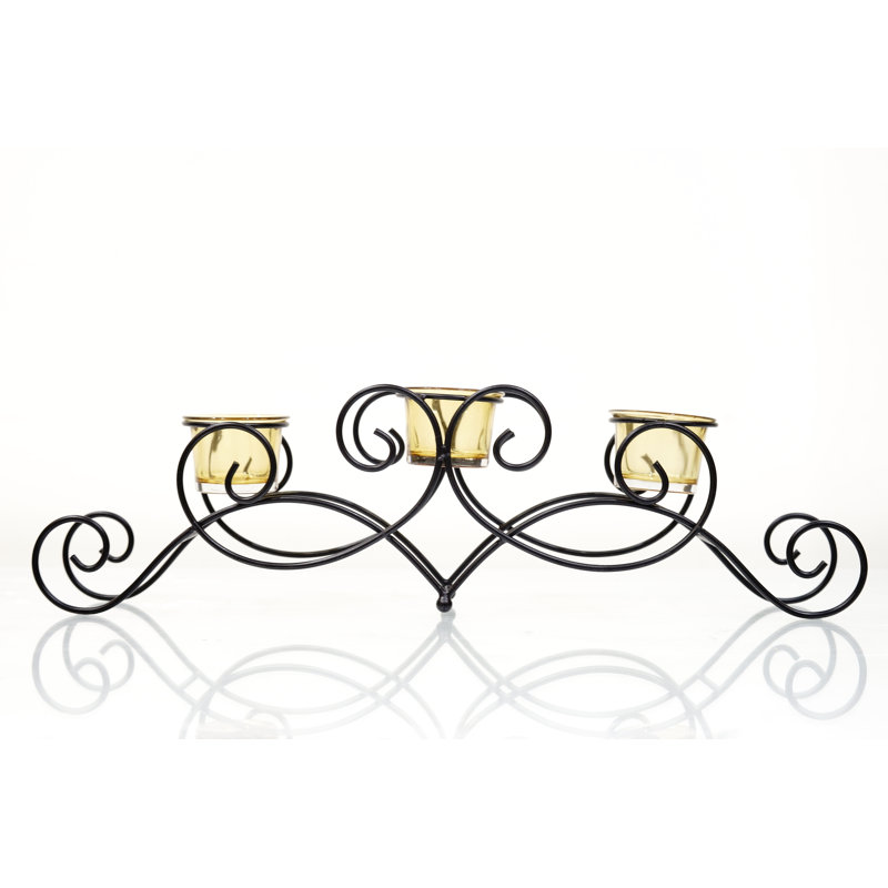 18.4'' H Iron Tabletop Candelabra