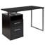 Desk with Two Drawers and Metal Frame-1255066938