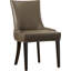 Chaise rembourrée en cuire véritable Cutler