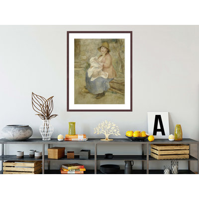 Maternité par Pierre-Auguste Renoir, impression giclée encadrée
