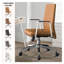 Fauteuil de bureau rembourré en cuir Waide-1404872424