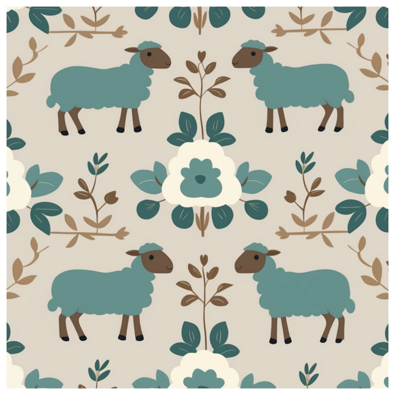 Rideaux de douche Sheep, L 70 po x H 72 po