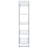 Colfax Clear 5-shelf Bookshelf