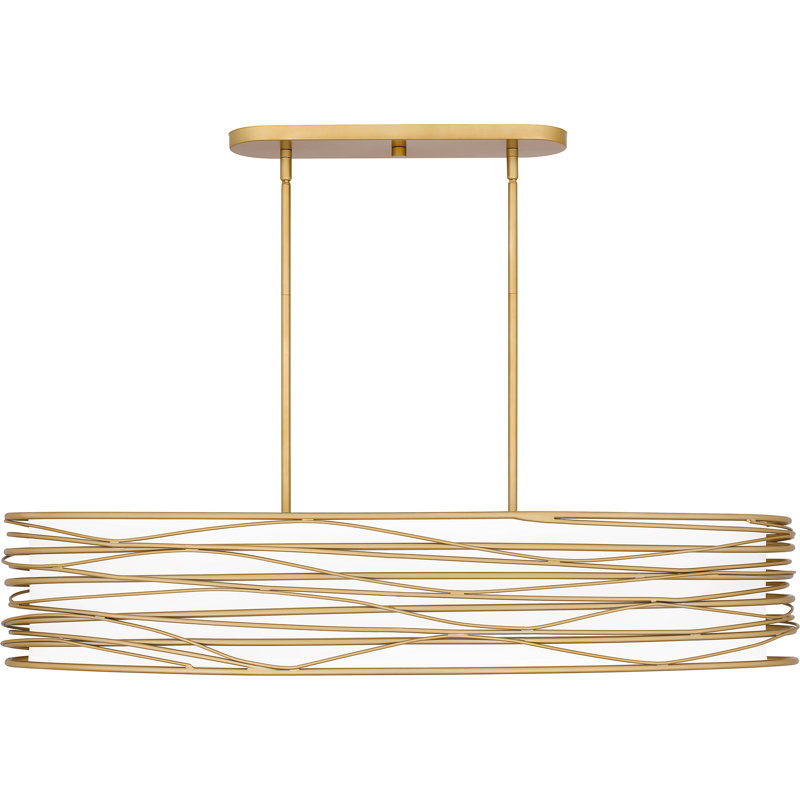 Clynton 5-Light Light Gold Island Light