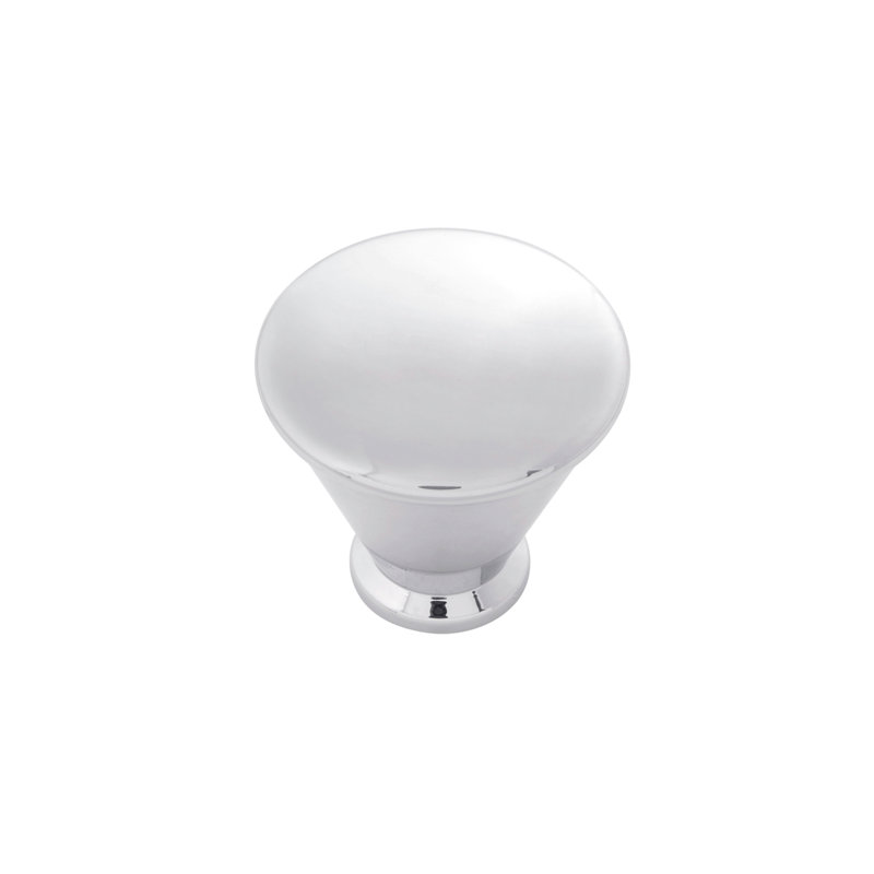 Facette Round Knob, Chrome