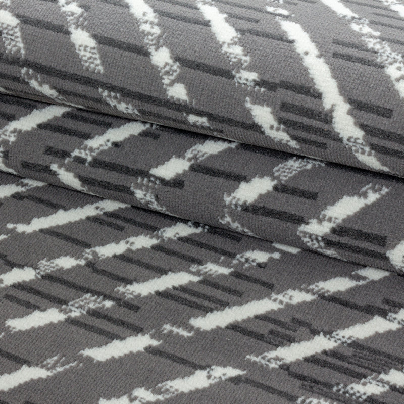 Leavy Abstract Flatweave Area Rug, Rectangle 200 x 290cm
