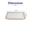 Plateau carré en porcelaine avec pied Juliet-129952436