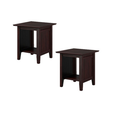 Abancourt Solid Wood End Table Set