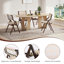 Chaises de salle à manger en bois empilables pour l'intérieur-1065315395