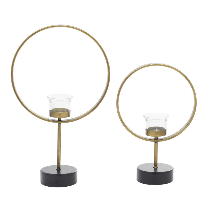 14.90'' H Iron Tabletop Tealight Holder
