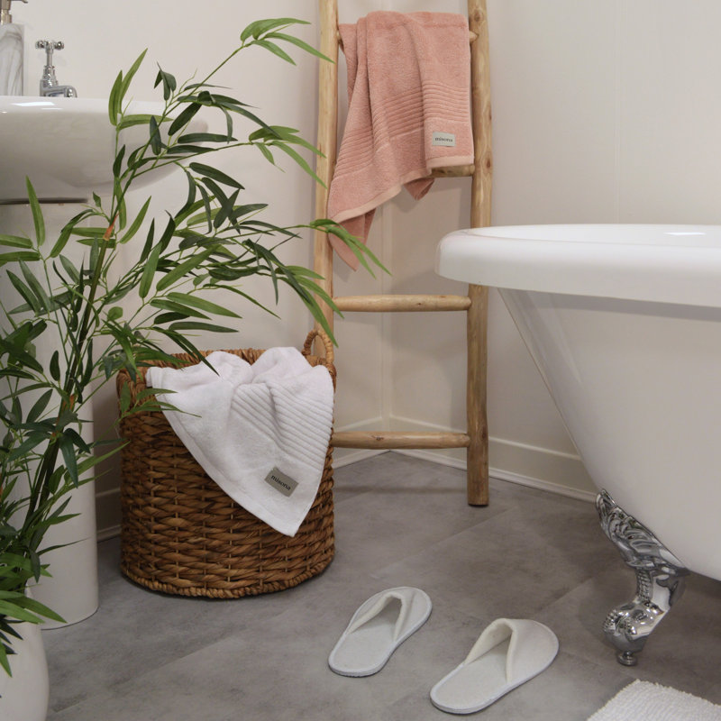 Ultrasoft Sustainable Bamboo Bath Towel Set, White