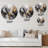 Grey Gold Delicate Abstract Brushstrokes III - Abstract Marble Round Wall Art on Metal-88599463