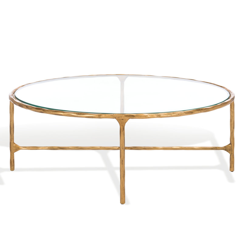 Table basse Evelynn, Laiton, Clair