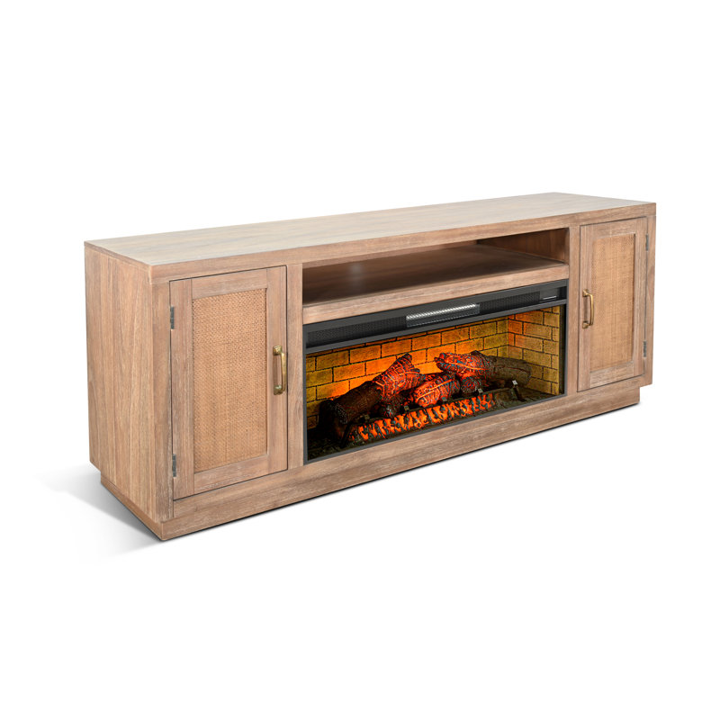 Console média avec foyer électrique 78 po Sunny Designs