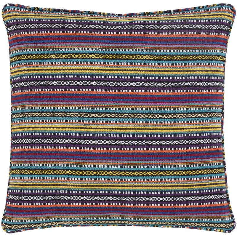 Maya Pillow Cover, 18" x 18", Polyester/Polyfill