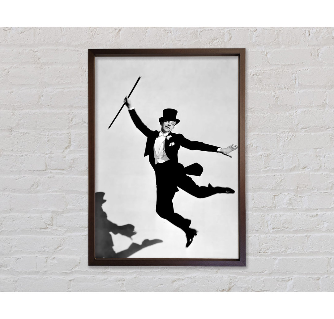 Fred Astaire Schatten Gerahmter Druck