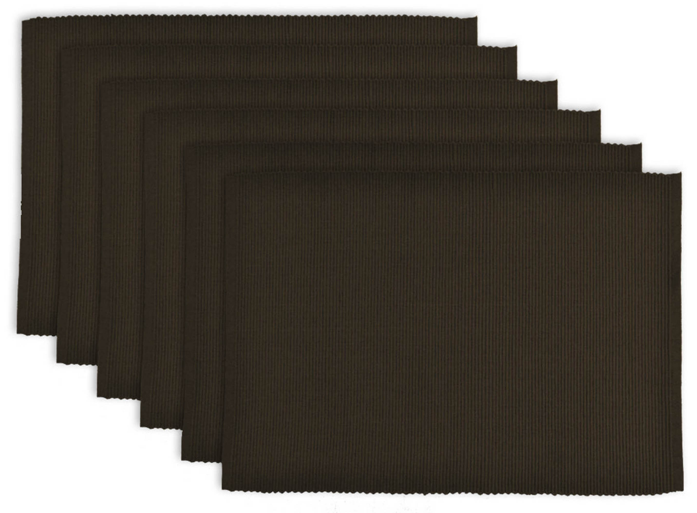 Red Barrel Studio® Raevin Cotton Blend Placemat Dark Brown