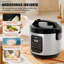 Cuiseur à riz et à vapeur numériques WHALL de 10 tasses, capacité de cuisson de 20 tasses, multifonction avec réglages de cuisson lente et d'avoine, maintien automatique au chaud
