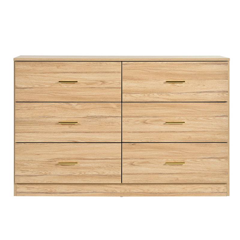 6 commodes pour la chambre à coucher - Naturel,, avec une armoire spacieuse, un espace de rangement