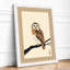 Watchful Barn Owl Japandi - Framed Print-740475650-740475675