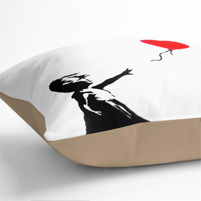 Square Throw Cushion, 40cm H x 40cm W x 15cm D, Stone
