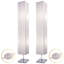 Lampe sur pied colonne en papier Lassalle