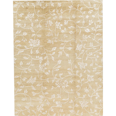 Tapis brun de haute qualité noué à la main