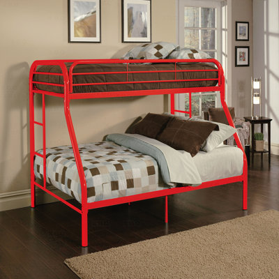 Bunk Bed, Tritan Red Finish Twin/Full
