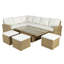 Pelias - Rattan Corner Sofa Set With Rising Table - 8 Seats-1007307421-1007307423
