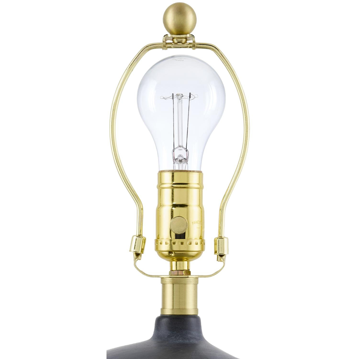 Danica Ceramic Table Lamp, Brown, Rattan Empire