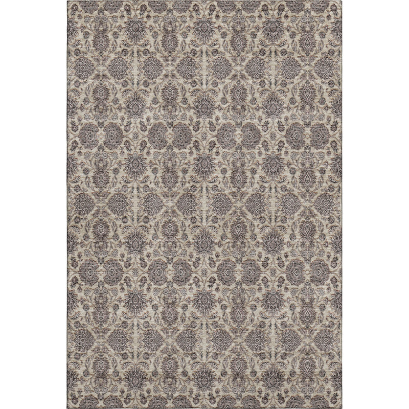 Premium Machine Washable Prisco Ivory Rug, Rectangle 8' x 10'