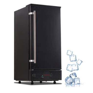 NewAir 15 Undercounter 80 lbs. Daily Clear Ice Cube Maker Machine, Built-in or Freestanding Design