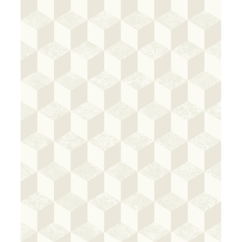 Fort Calhoun 10.05m x 53cm Wallpaper Roll, Cream