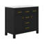 Ensemble de meuble-lavabo 72 po avec lavabo en céramique, meuble-lavabo simple autoportant moderne avec tiroirs et armoires-118014481
