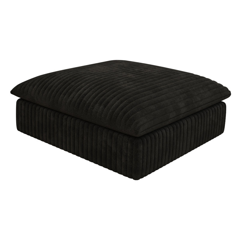 Aucun repose-pieds requis pour un ensemble de salon modulaire surdimensionné, Noir